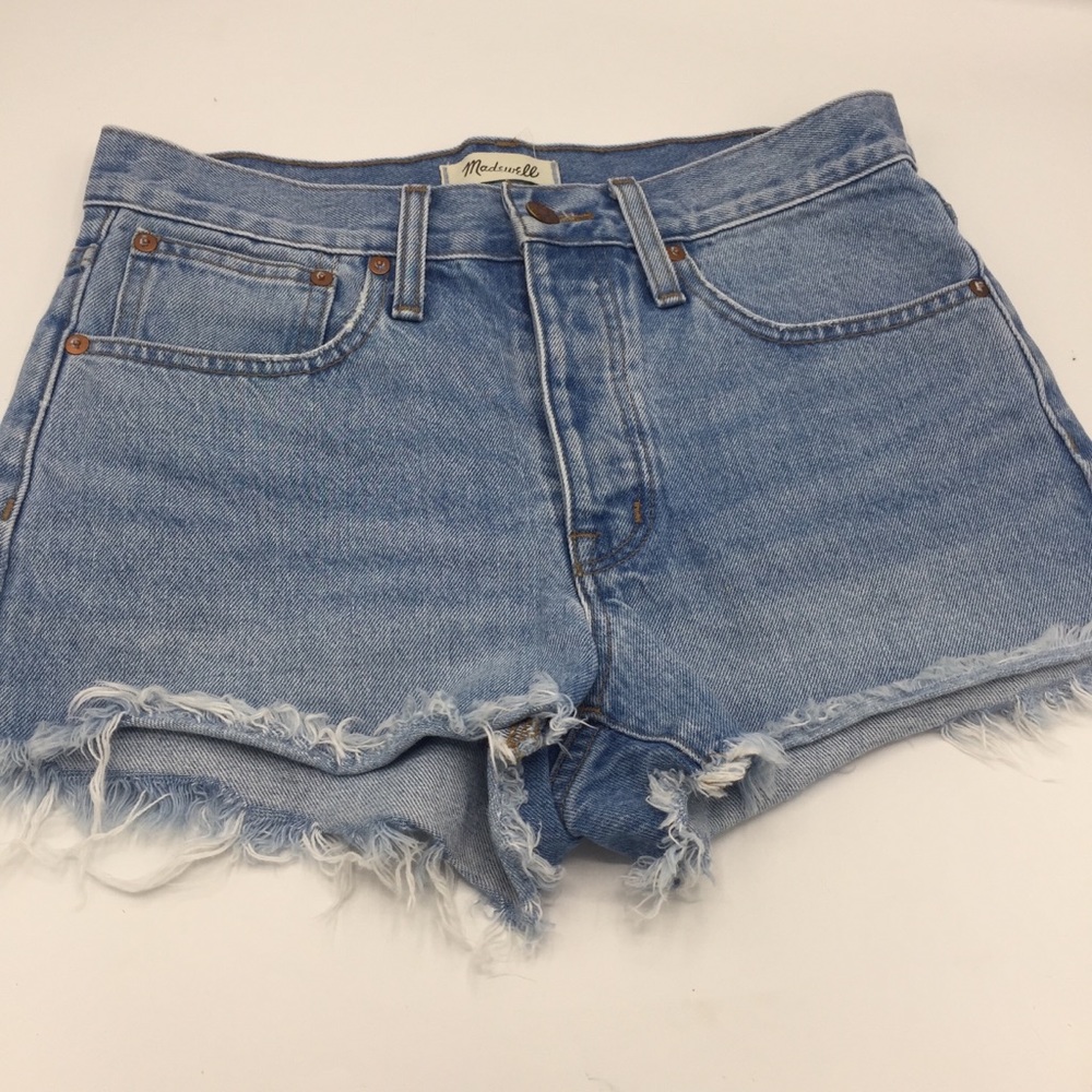 Madewell Relaxed Denim Shorts High Rise Sz 25